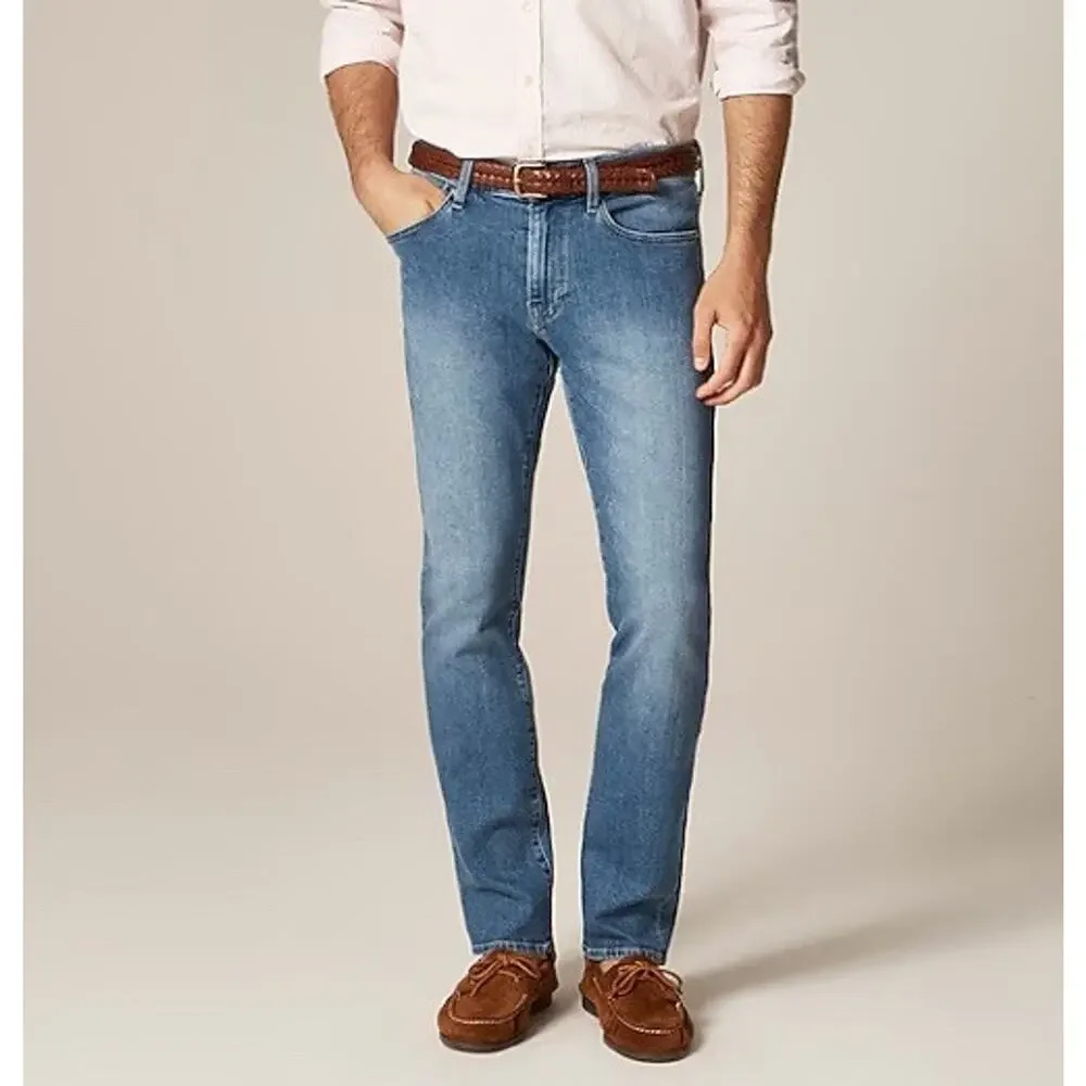 J. Crew 484 jean Mens Sz 34x34 Set Of 2 New Blue‎ 100% Cotton Lot $256 Valve